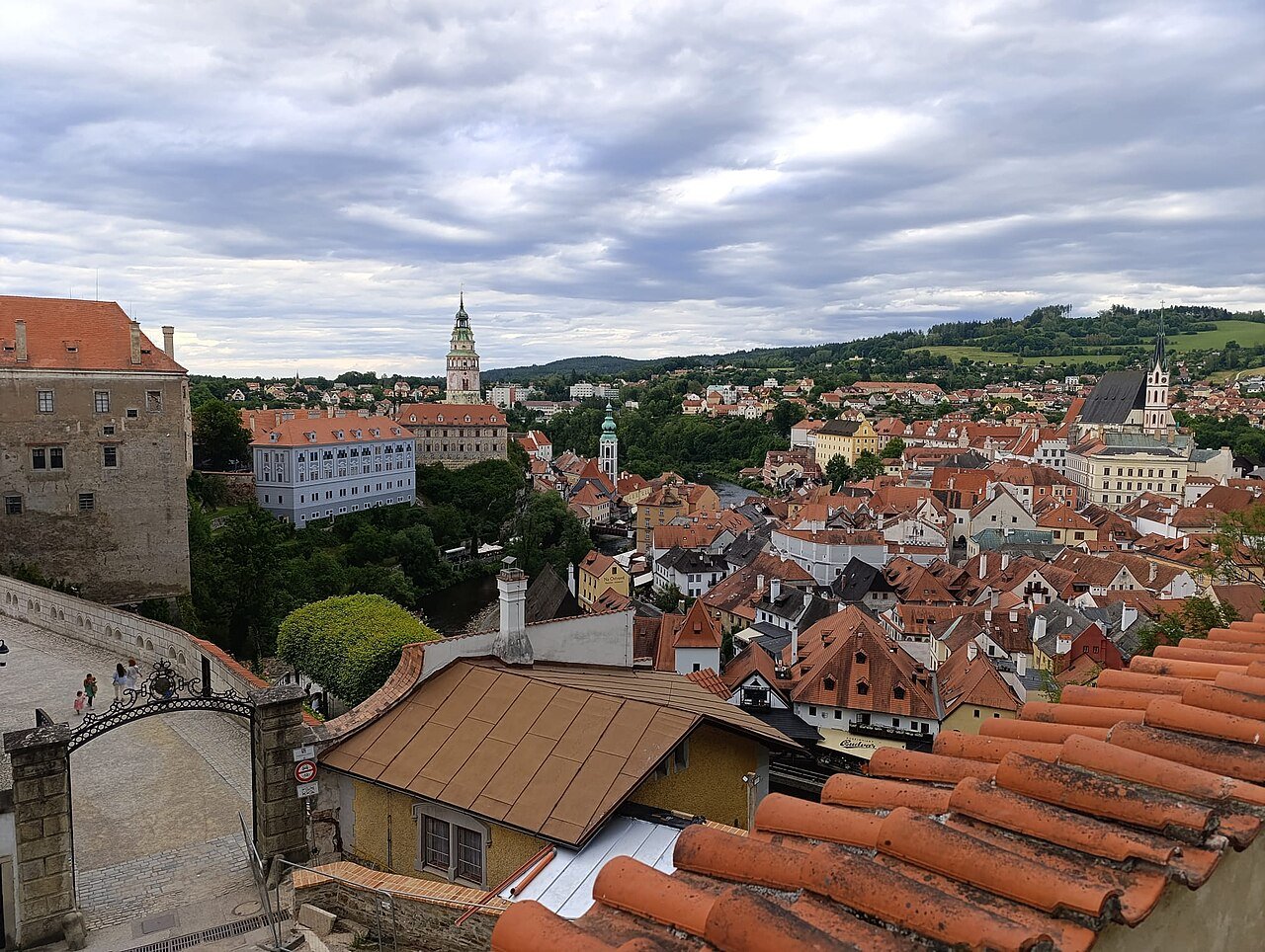 Blick auf das Stadtzentrum von Krumau (2026)