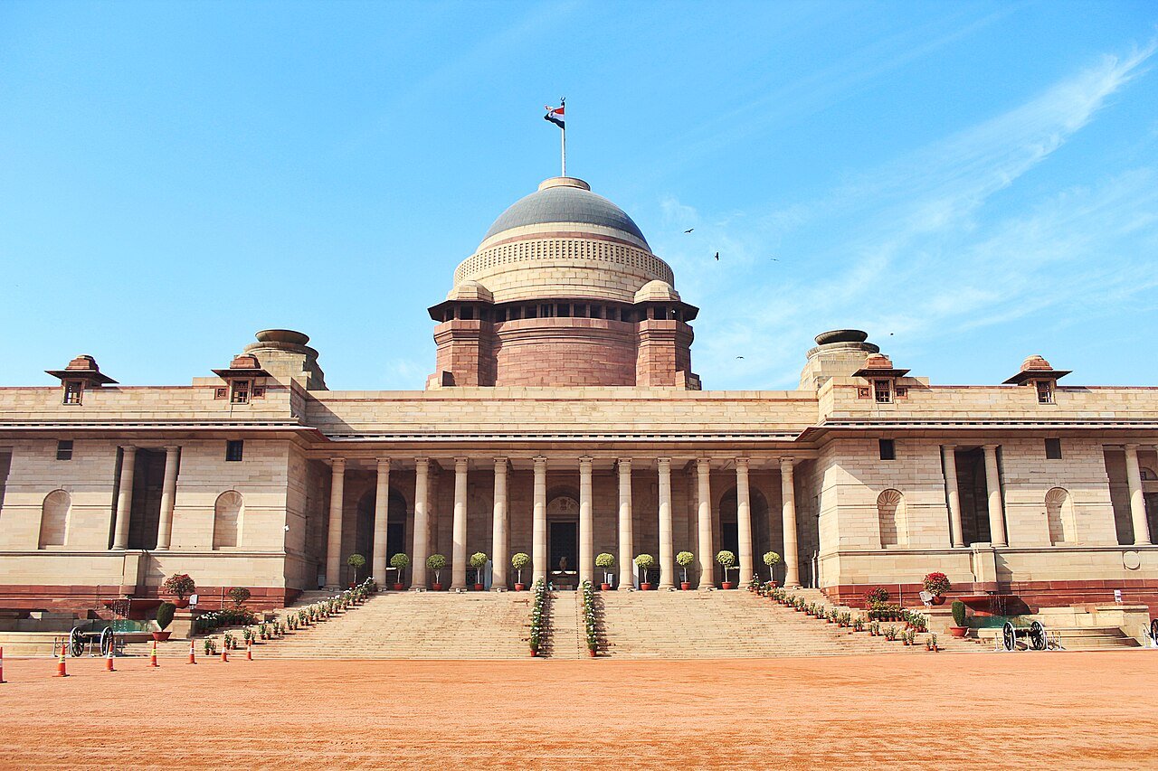 The Rashtrapati Bhavan, formerly called Viceroy's House, in Delhi.