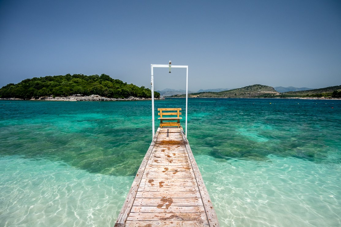 Ksamil Islands near Ksamil, Albania